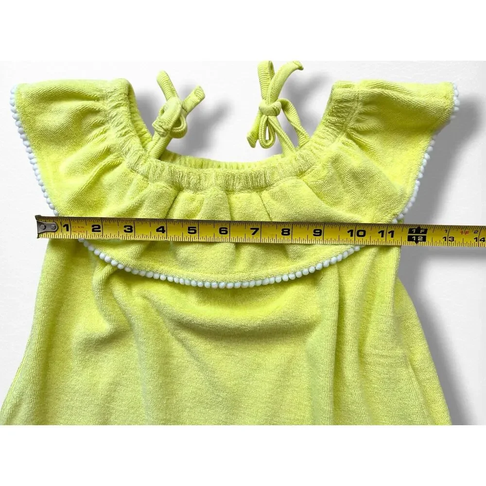 NWT Kate Quinn Organic Terry Off-Shoulder Ruffle Tunic, 18-24 Months